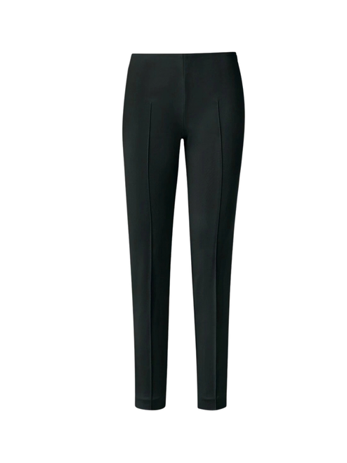 Akris Melissa Slim Leg Cotton Stretch Pants in Black