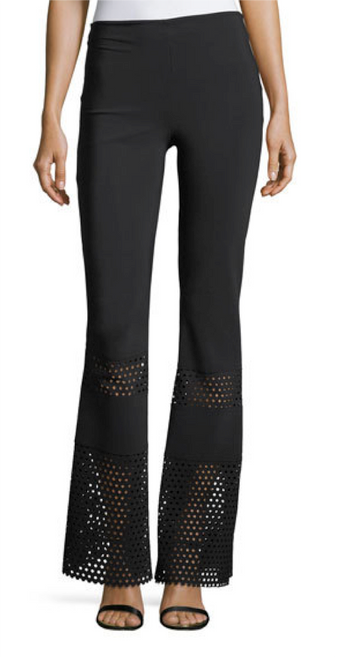 Chiara Boni La Petite Robe Omisha Pants in Black, Size 38/46