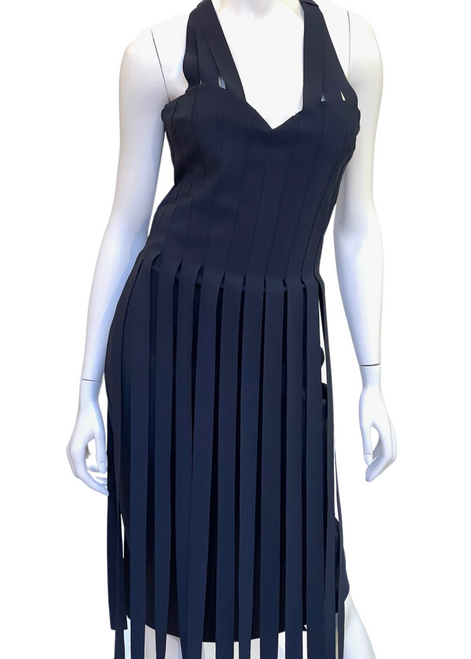Chiara Boni La Petite Robe Pakiya Dress in Black, Size 44