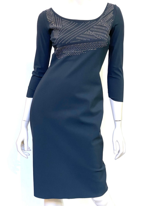 Chiara Boni La Petite Robe Lasa Dress in Grey Night, Size 44