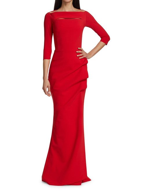 Chiara Boni La Petite Robe Kate Gown in Passion, Size 46