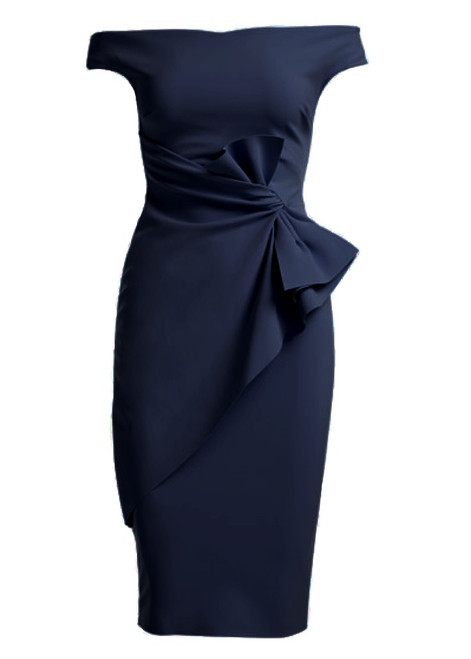 Chiara Boni La Petite Robe Rashmi Dress in Arctic Blue, Size 42