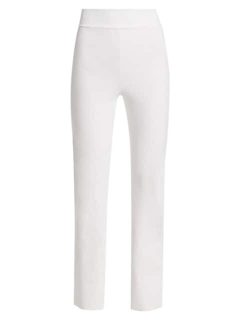 Chiara Boni La Petite Robe Venus HW Pants in White, Size 42/46