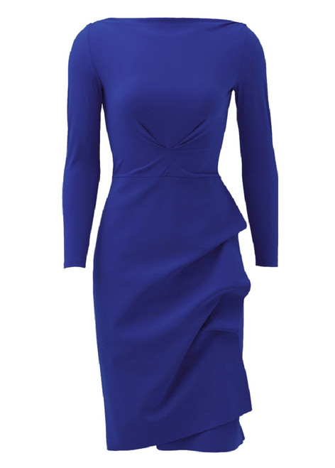 Chiara Boni La Petite Robe Cassandre Dress in Inchiostro, Size 50