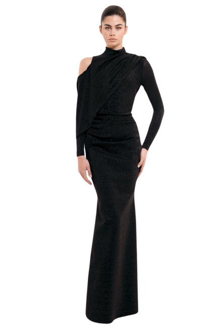 *VIRTUAL TRUNK SHOW* Chiara Boni La Petite Robe Camair Sugar Long Gown in Hematite
