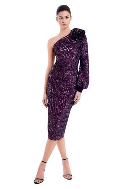 *VIRTUAL TRUNK SHOW* Chiara Boni La Petite Robe Isyed Paillettes ZP Dress in Pomace