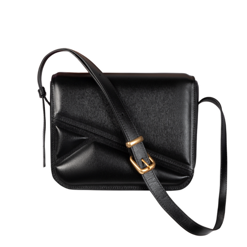 Wandler Oscar Trunk Medium Crossbody Bag in Black Fiber