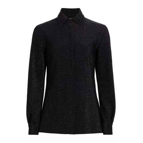 Chiara Boni La Petite Robe Detta Starry Shirt in Black, Size 42
