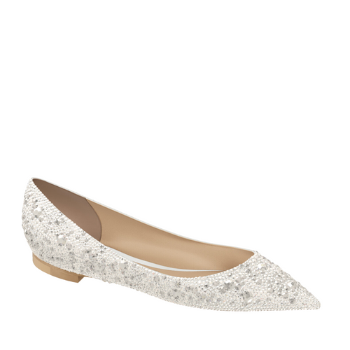 *MADE TO ORDER* Jimmy Choo Romy Satin with Crystals Flats