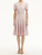 Oscar de la Renta Lurex Check Tweed Flare Dress in Pink/White
