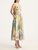 *VIRTUAL TRUNK SHOW* Oscar de la Renta Sleeveless Halter Multi Foxgloves Poplin Dress