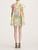 *VIRTUAL TRUNK SHOW* Oscar de la Renta Cap Sleeve Multi Foxgloves Poplin Dress
