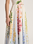  *VIRTUAL TRUNK SHOW* Oscar de la Renta Sleeveless Pleated Tromp L'oeil Foxgloves Dress