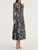 *VIRTUAL TRUNK SHOW* Oscar de la Renta Long Sleeve Scribbles Silk Twill Dress