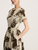 *VIRTUAL TRUNK SHOW* Oscar de la Renta Short Sleeve All Over Feathers Poplin Dress