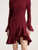 *VIRTUAL TRUNK SHOW* Oscar de la Renta Long Sleeve Asymmetrical Hem Stretch Wool Dress