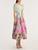 *VIRTUAL TRUNK SHOW* Oscar de la Renta Strapless Foxgloves Ombre Organza Dress