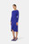 Chiara Boni La Petite Robe Gekko Dress in Blue Violet, Size 42