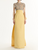 *VIRTUAL TRUNK SHOW* Oscar de la Renta Short Sleeve Crystal Hoya Flowers Emb Gown