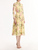 *VIRTUAL TRUNK SHOW* Oscar de la Renta Long Sleeve Porcelain Flowers Cotton Voile Dress