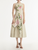 *VIRTUAL TRUNK SHOW* Oscar de la Renta Sleeveless Porcelain Flowers Poplin Dress