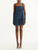 *VIRTUAL TRUNK SHOW* Oscar de la Renta Sleeveless Stretch Denim Embroidered Dress
