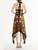 *VIRTUAL TRUNK SHOW* Oscar de la Renta Halter Neck Chine Cyclamen Asymmetrical Day Dress