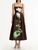 *VIRTUAL TRUNK SHOW* Oscar de la Renta Sleeveless Chine Cyclamen Faille Cocktail Dress