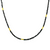 Mara Labell Designs 18K Gold Daily Diamonds Black Faceted Rondelle Necklace, 18"