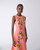 Carolina Herrera Floral-Embroidered Midi Dress in Sunset Multi