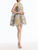 *VIRTUAL TRUNK SHOW* Oscar de la Renta Sleeveless Mixed Botanical Floral Lace Cocktail Dress