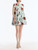 *VIRTUAL TRUNK SHOW* Oscar de la Renta Short Sleeve Large Hibiscus Poplin Printed Dress
