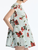 *VIRTUAL TRUNK SHOW* Oscar de la Renta Short Sleeve Large Hibiscus Poplin Printed Dress