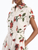*VIRTUAL TRUNK SHOW* Oscar de la Renta Short Sleeve Hibiscus Cotton Poplin Day Dress