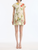 *VIRTUAL TRUNK SHOW* Oscar de la Renta Short Sleeve Chine Multi Floral Poplin Day Dress