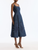 *VIRTUAL TRUNK SHOW* Oscar de la Renta Sleeveless Pineapple Embroidered Denim Day Dress