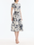 *VIRTUAL TRUNK SHOW* Oscar de la Renta Tonal Tropical Print Long Fit & Flair Knit Dress