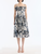 *VIRTUAL TRUNK SHOW* Oscar de la Renta Sleeveless All Over Dotted Palms Poplin Day Dress