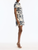 *VIRTUAL TRUNK SHOW* Oscar de la Renta Short Sleeve Palm Leaves Printed Tweed Day Dress
