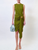 *VIRTUAL TRUNK SHOW* Oscar de la Renta Sleeveless Satin Crepe Jersey Draped Day Dress