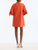 *VIRTUAL TRUNK SHOW* Oscar de la Renta Short Sleeve Palm Tree Cut Out Shift Dress