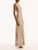 *VIRTUAL TRUNK SHOW* Oscar de la Renta Sleeveless Pineapple Fringe Metallic Jersey Dress