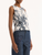 *VIRTUAL TRUNK SHOW* Oscar de la Renta Printed Dotted Palm Leaf Twinset Tank