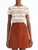 *VIRTUAL TRUNK SHOW* Oscar de la Renta Short Sleeve Chine Hibiscus Stripes Poplin Blouse