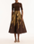 *VIRTUAL TRUNK SHOW* Oscar de la Renta All Over Palm Print Poly Faille Circle Skirt