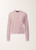 Fabiana Filippi Wool & Cotton Cardigan in Lilac Pink
