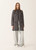 Fabiana Filippi Tweed Coat in Night Blue, Size 50