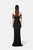 Chiara Boni La Petite Robe Long Gonno Gown in Black