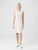 Akris Wool Crêpe Double-Face Sheath Dress in Greige, Size 2