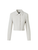 Akris Helios Cropped Wool Crêpe Double-Face Jacket in Greige, Size 2